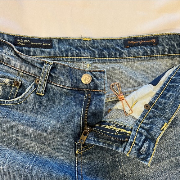 Citizens Of Humanity Boho #111 Distressed Low Waist Stretch Bootcut Jeans SZ 27 - Picture 11 of 16